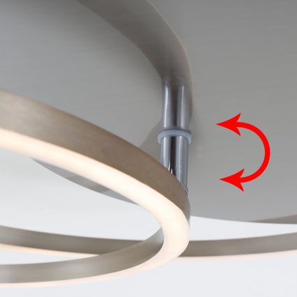 Brilo - Plafonnier LED dimmable FRAMES LED/14W/230V + LED/22W 3000K