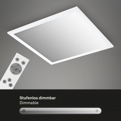 Brilo - Plafonnier LED dimmable LED/21W/230V 3000-6500K 38x38 cm blanc + télécommande