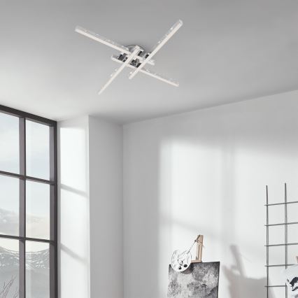 Brilo - Plafonnier LED REY 4xLED/5W/230V chrome brillant