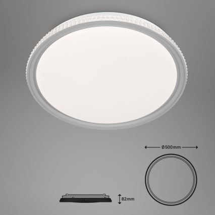 Brilo - Plafonnier LED RGB dimmable LED/40W/230V 3000-6500K + télécommande