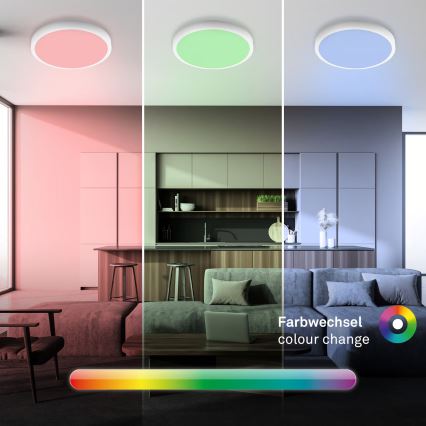 Brilo - Plafonnier LED RGBW dimmable LED/20W/230V 2200-6500K Wi-Fi Tuya Ø 27 cm