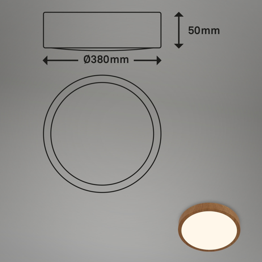 Brilo - Plafonnier LED RUNA LED/24W/230V