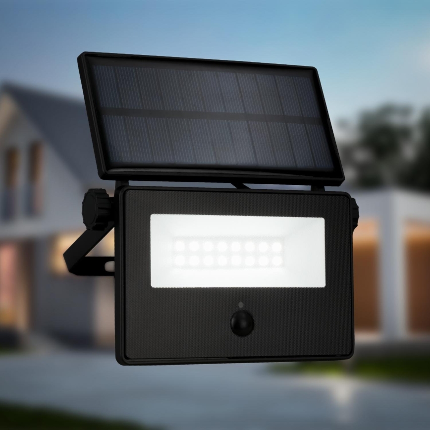 Brilo - Projecteur solaire LED avec capteur LED/5W/5,5V IP54 1200 mAh