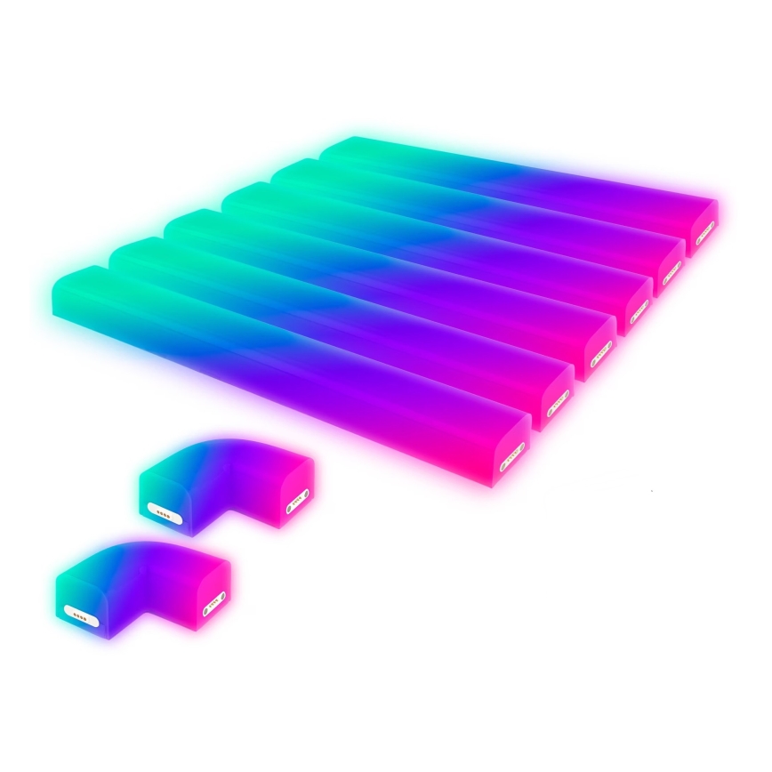 Brilo - Rail magnétique d'éclairage RGBIC à intensité variable Smart LED/24W/230V Wi-Fi Tuya