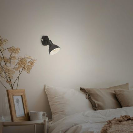 Brilo - Spot mural RETRO 1xE14/25W/230V noir