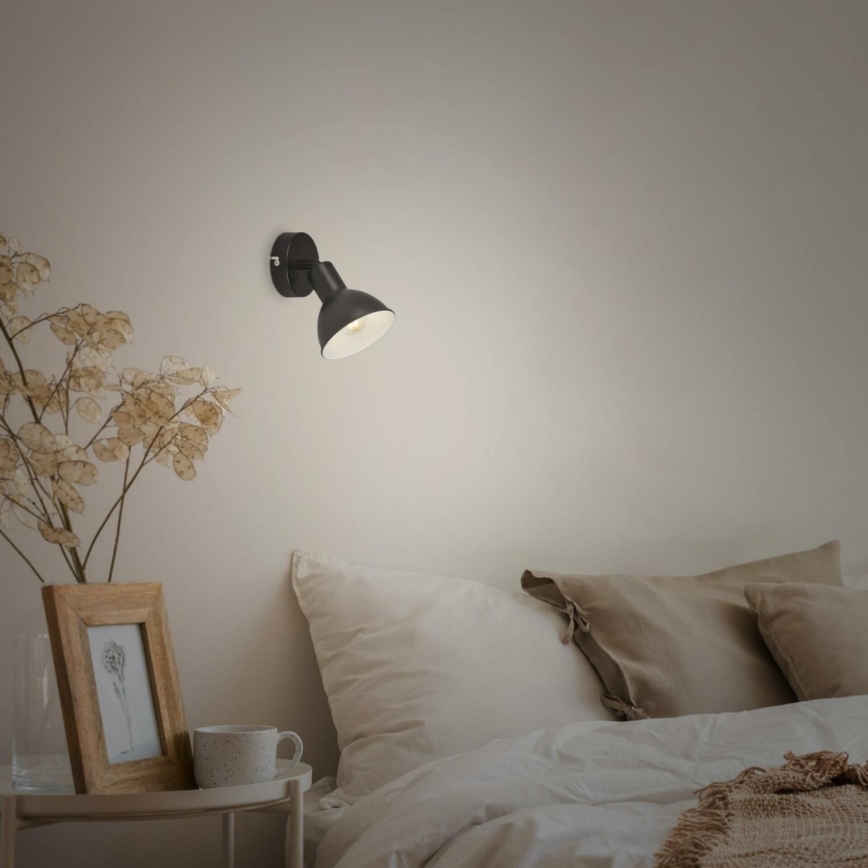 Brilo - Spot mural RETRO 1xE14/25W/230V noir