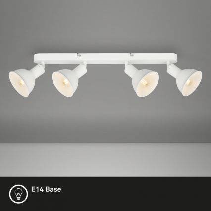 Brilo - Spot RETRO 4xE14/25W/230V blanc