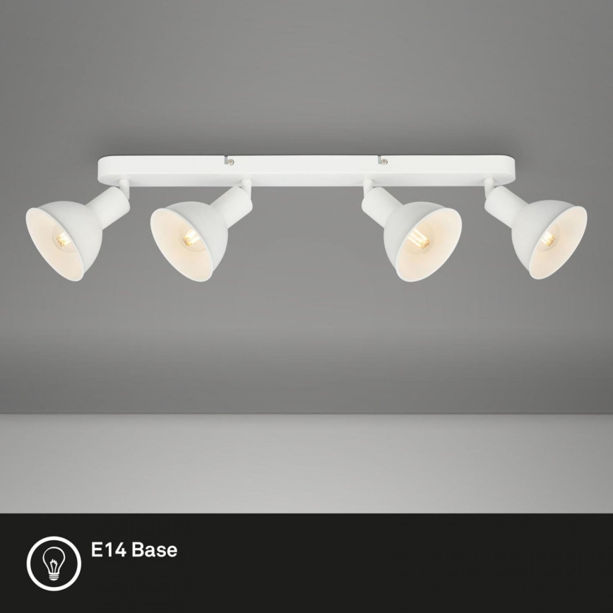 Brilo - Spot RETRO 4xE14/25W/230V blanc