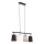 Brilo - Suspension sur câble 4xE27/40W/230V noir/gris/blanc