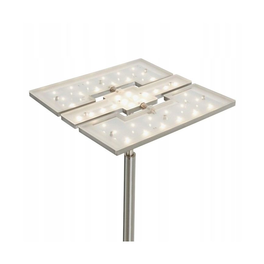 Briloner 1328-022 - Lampadaire dimmable LED/21W/230V + LED/3,5W chrome mat