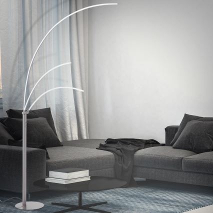 Briloner 1370-032 - Lampadaire LED à variation FLY 2xLED/4,2W/230V + LED/8,4W