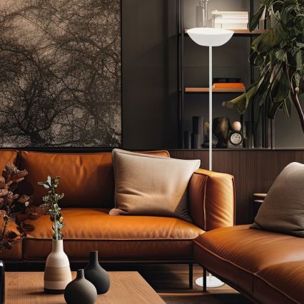 Briloner 1500016 - Lampadaire LED dimmable ESTATE LED/8W/5V 4000 mAh blanc