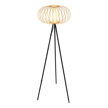 Briloner 1759011 - Lampadaire 1x E27/10W/230V bambou/noir