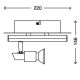 Briloner 2029-028 - Spot LED REN 1xGU10/3W/230V + LED/4W