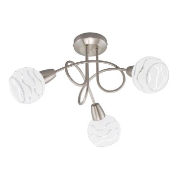 Briloner 2046-032 - Lustre encastré VIOLA 3xE14/40W/230V