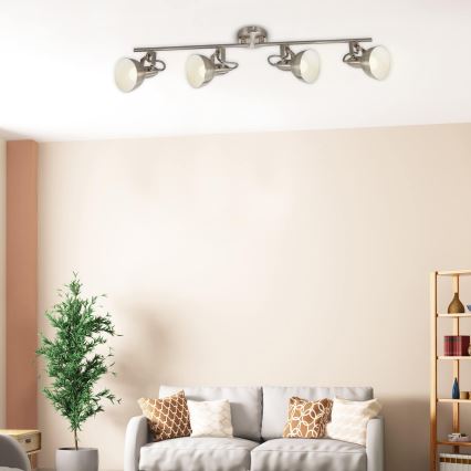 Briloner 2049-042 - Spot 4xE14/40W/230V argenté