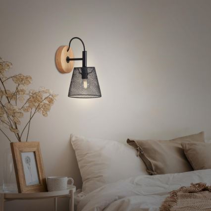 Briloner 2077-015 - Applique murale WOOD & STYLE 1xE14/25W/230V hévéa