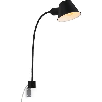 Briloner 2079-015 - Applique murale flexible 1xE27/10W/230V noir