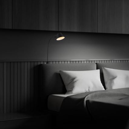Briloner 2079-015 - Applique murale flexible 1xE27/10W/230V noir