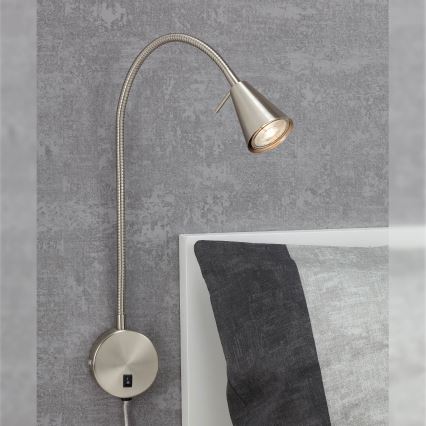 Briloner 2082-012 - Applique murale LED flexible COMFORT LIGHT 1xGU10/5W/230V chrome mat