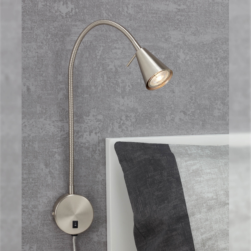 Briloner 2082-012 - Applique murale LED flexible COMFORT LIGHT 1xGU10/5W/230V chrome mat