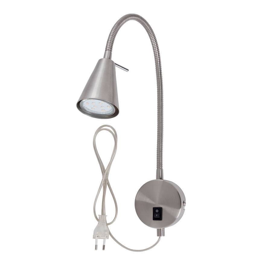 Briloner 2082-012 - Applique murale LED flexible COMFORT LIGHT 1xGU10/5W/230V chrome mat