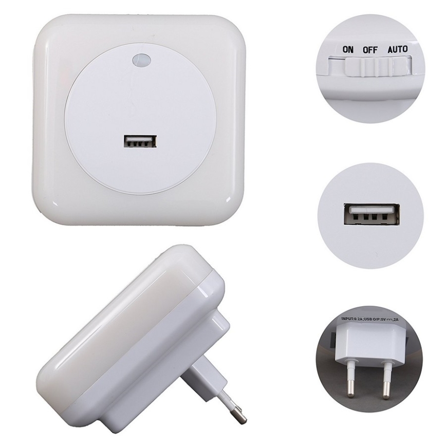 Briloner 2093-016 - Veilleuse LED NIGHT LED/0,8W/230V