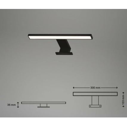 Briloner 2104-015 - Éclairage de miroir LED salle de bain DUN LED/5W/230V 30 cm IP44