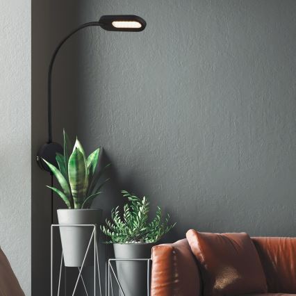 Briloner 2177015 - Applique murale flexible à intensité variable LED/6W/230V noir