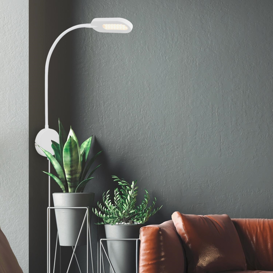 Briloner 2177016 - Applique murale flexible à intensité variable LED/6W/230V blanc