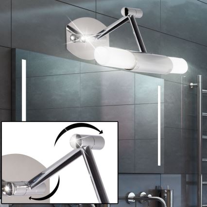 Briloner 2203-028 - Éclairage LED pour miroir salle de bain SPLASH 2xG9/2,5W/230V IP21