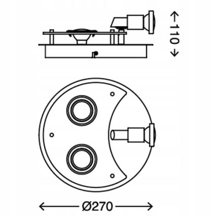 Briloner 2228-038 - spot LED SPLASH 3xGU10/3W/230V