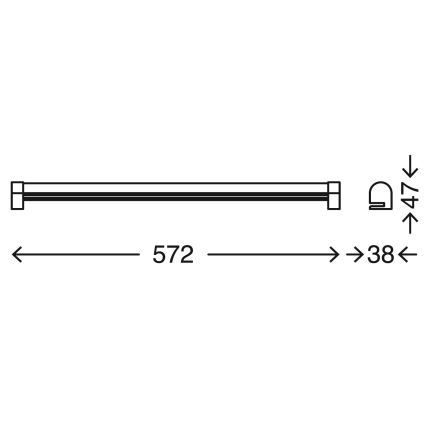 Briloner 2243-118 - Eclairage de miroir de salle de bain à intensité variable LED COOL&COSY LED/10W/230V 2700/4000K IP44