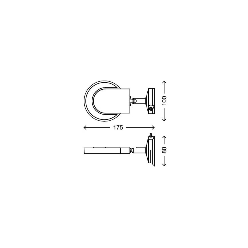 Briloner 2297-018 - Eclairage de miroir LED SURF 1xLED/4,5W/230V
