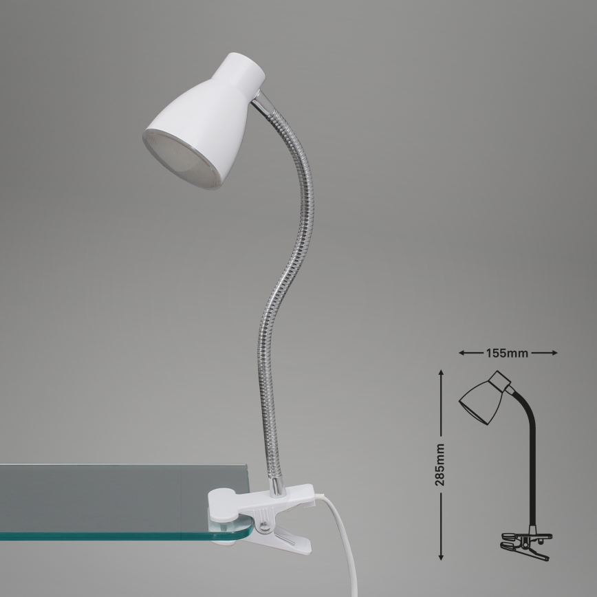 Briloner 2615-016P - Lampe à pince LED GRIP LED/2,5W/230V blanc