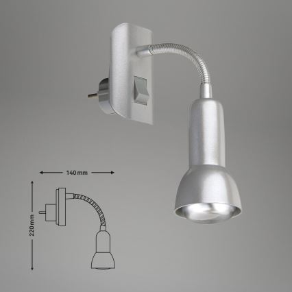 Briloner 2739-014P - Lampe à brancher 1xE14/25W/230V