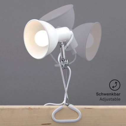Briloner 2790-016 - Lampe à pince FIX 1xE14/8W/230V blanc