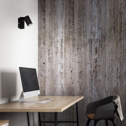 Briloner 2857-015 - Applique murale SPOT 1xGU10/40W/230V noir