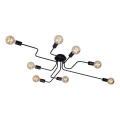 Briloner 2888-085 - Plafonnier FARETTO 8xE27/60W/230V noir
