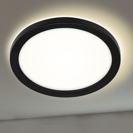 Briloner 3008-015 - plafonnier LED LED/8W/230V diamètre 21 cm noir IP44