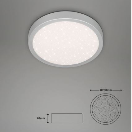 Briloner 3048-014 - Plafonnier LED RUNA LED/18W/230V argenté