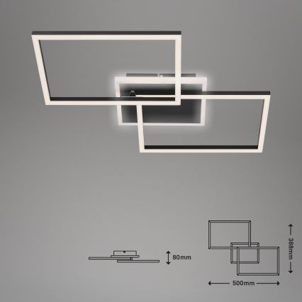 Briloner 3049-015 - Plafonnier à intensité variable FRAME LED/40W/230V + télécommande