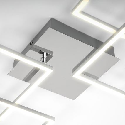 Briloner 3091-018 - Plafonnier à intensité variable FRAME LED/30W/230V chrome brillant