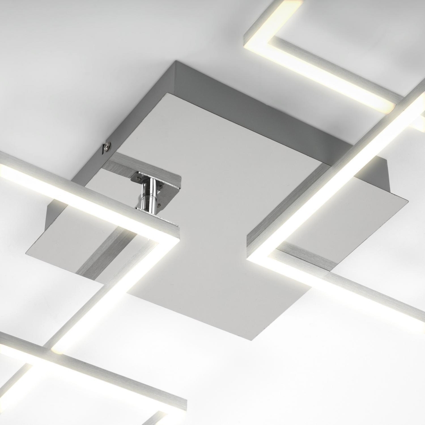 Briloner 3091-018 - Plafonnier à intensité variable FRAME LED/30W/230V chrome brillant