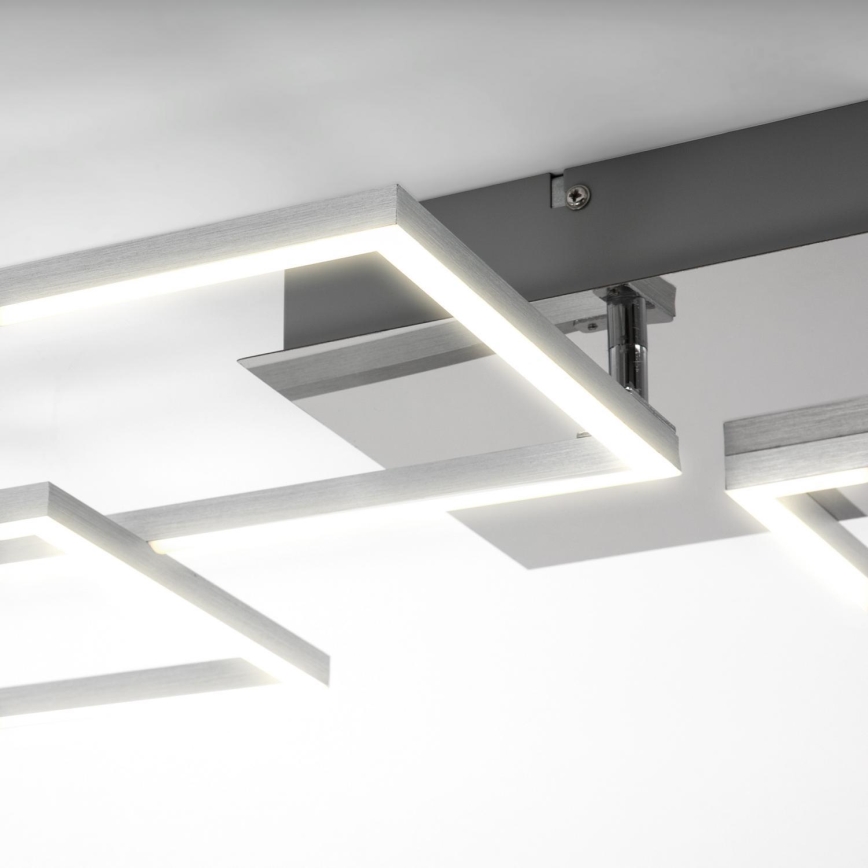 Briloner 3091-018 - Plafonnier à intensité variable FRAME LED/30W/230V chrome brillant