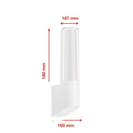 Briloner 311306TF - Applique murale extérieure LED/8W/230V 4000K IP44 blanc