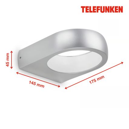 Briloner 320204TF - Applique murale extérieure LED/6,5W/230V IP44, finition chrome mat