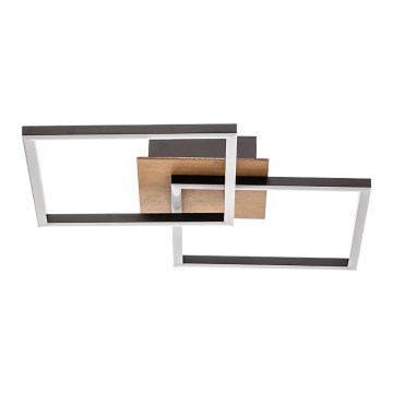 Briloner 3210-014 - Plafonnier à intensité variable FRAME 2xLED/11W/230V marron