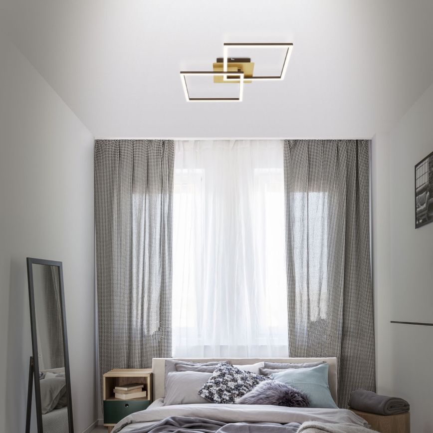 Briloner 3210-017 - Plafonnier à intensité variable LED FRAME 2xLED/11W/230V doré