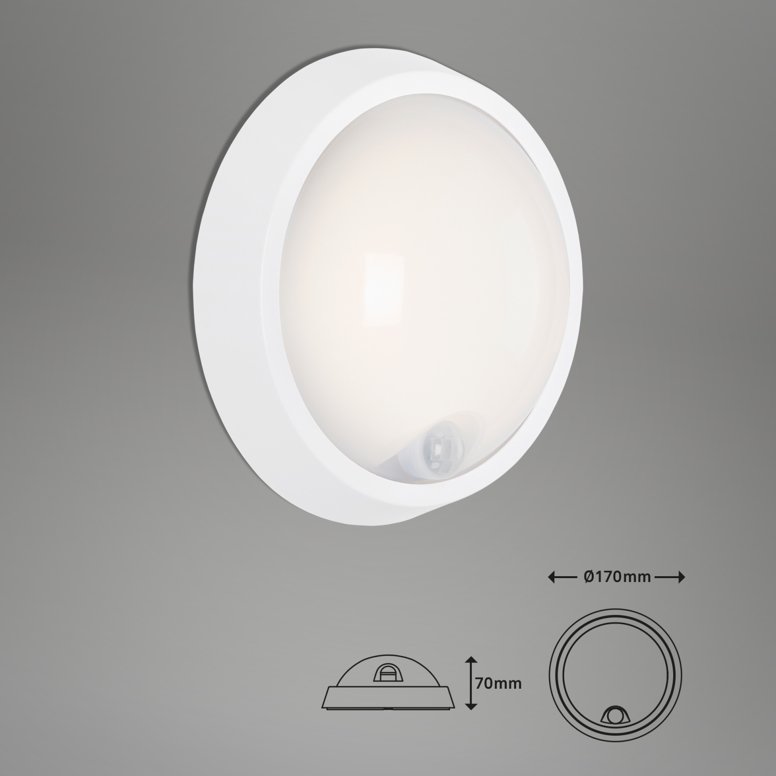 Briloner Leuchten Plafoniera LED 12 W, Bianco, 30 X 30 X 11 Cm Classe Di Efficienza Energetica A 85356478